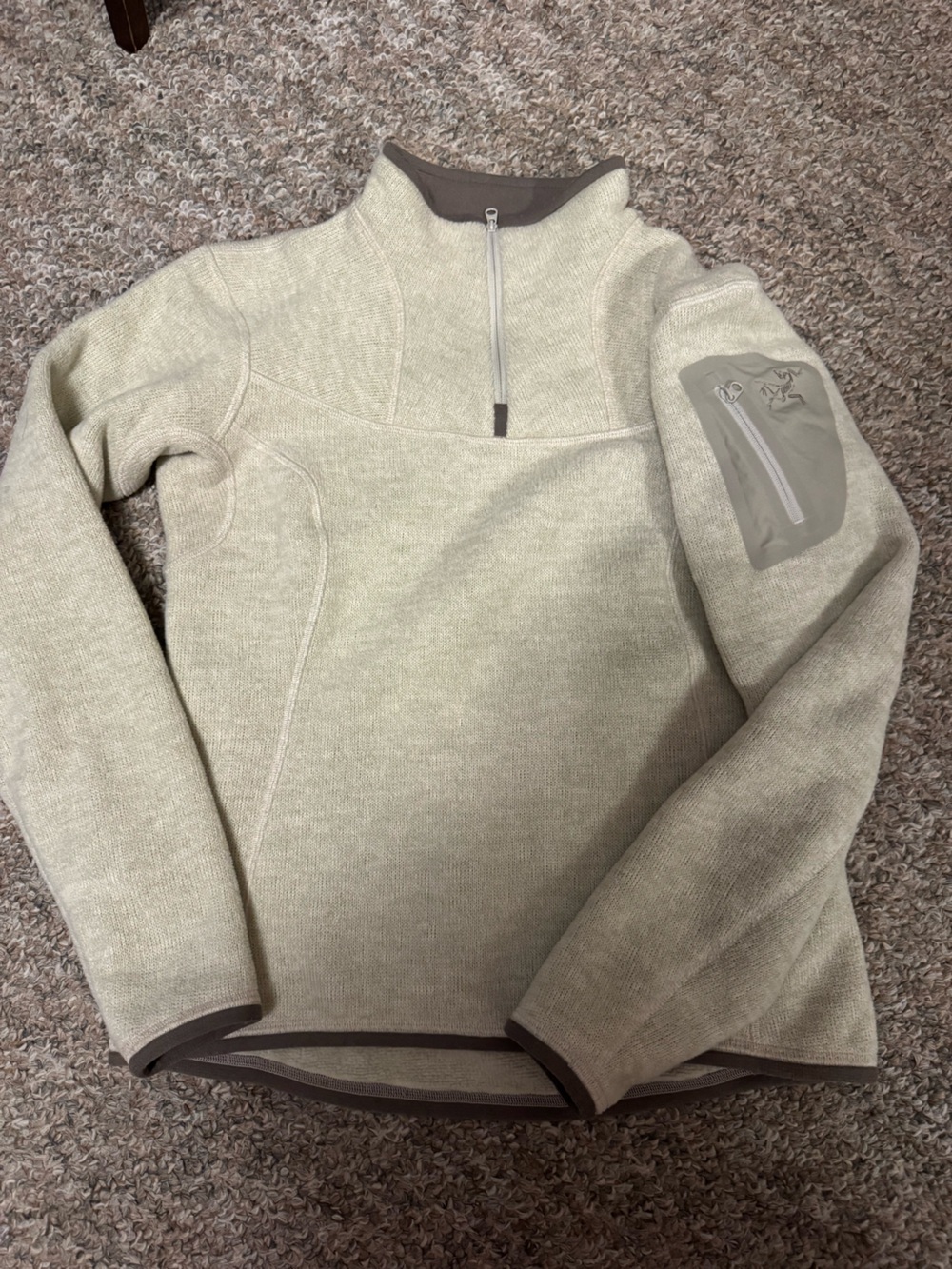 Arc'teryx Women’s Cream Quarter-Zip Fleece